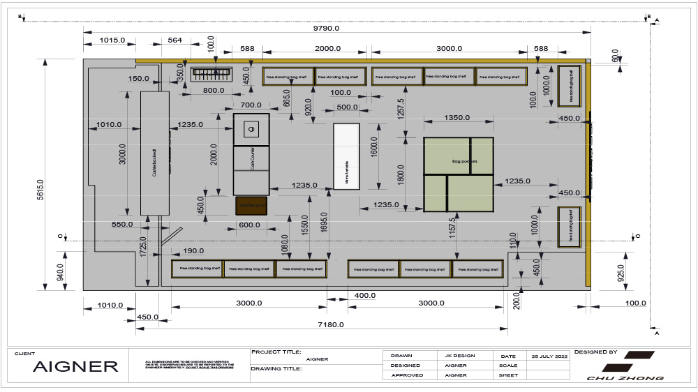 AIGNER STORE LAYOUT